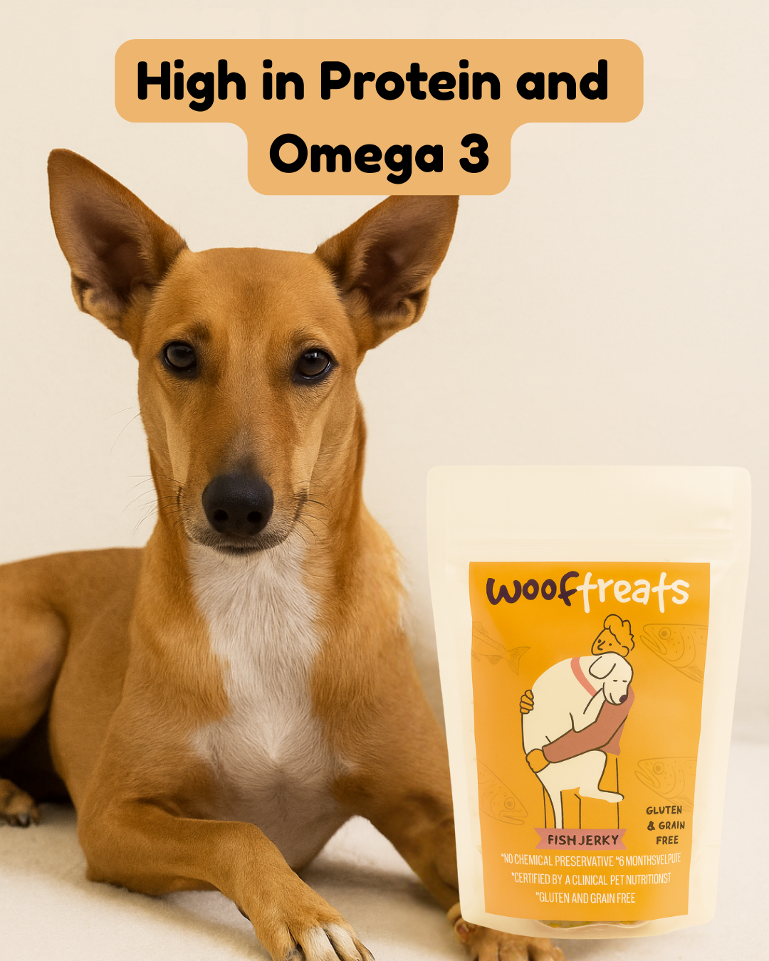 Wooftreats Fish Fillet Jerky for Dogs