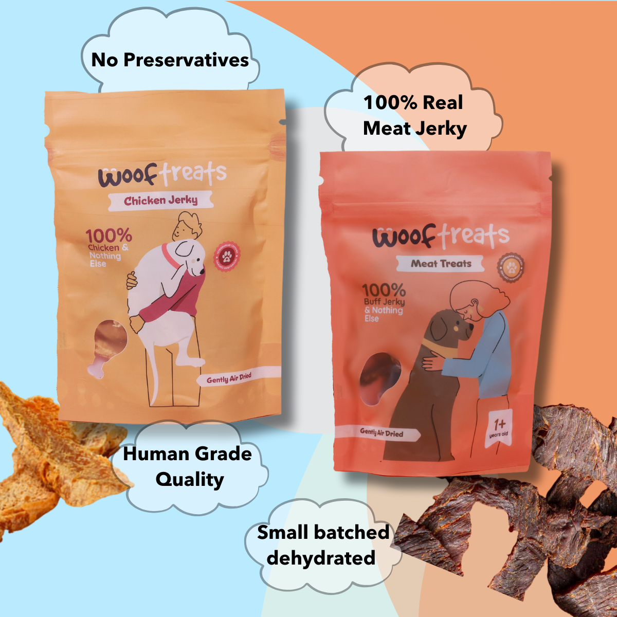 Jerky Combo (Non-veg) - Chicken Jerky - Meat Treats